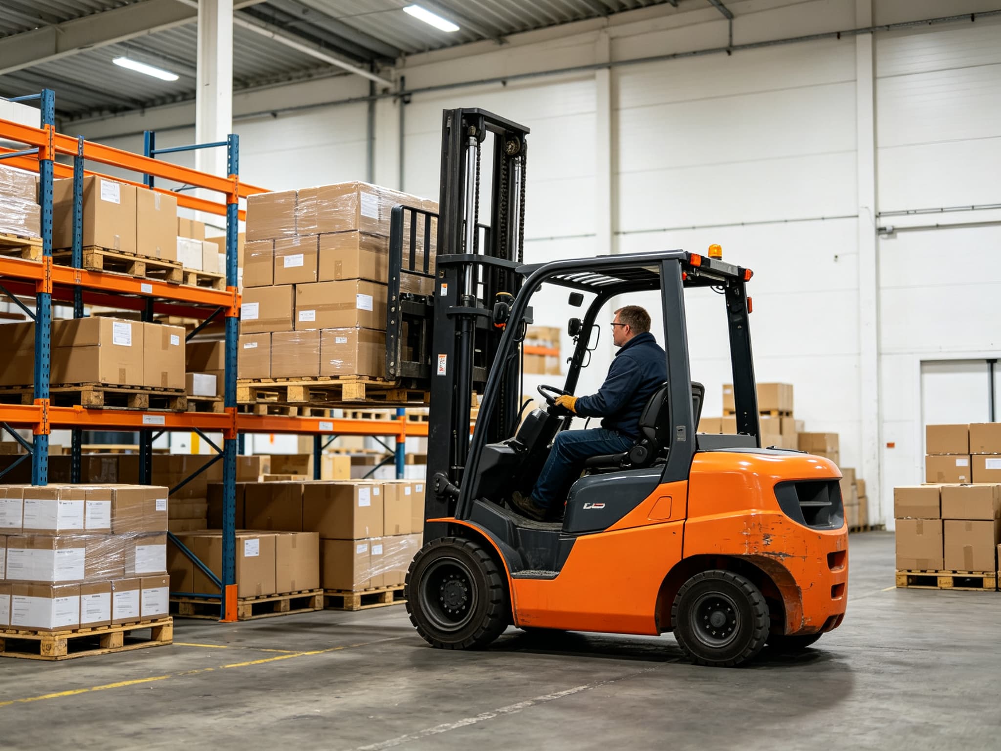 1.5 Ton Forklift With Paper Roll Clamp Delivered To Guatemala