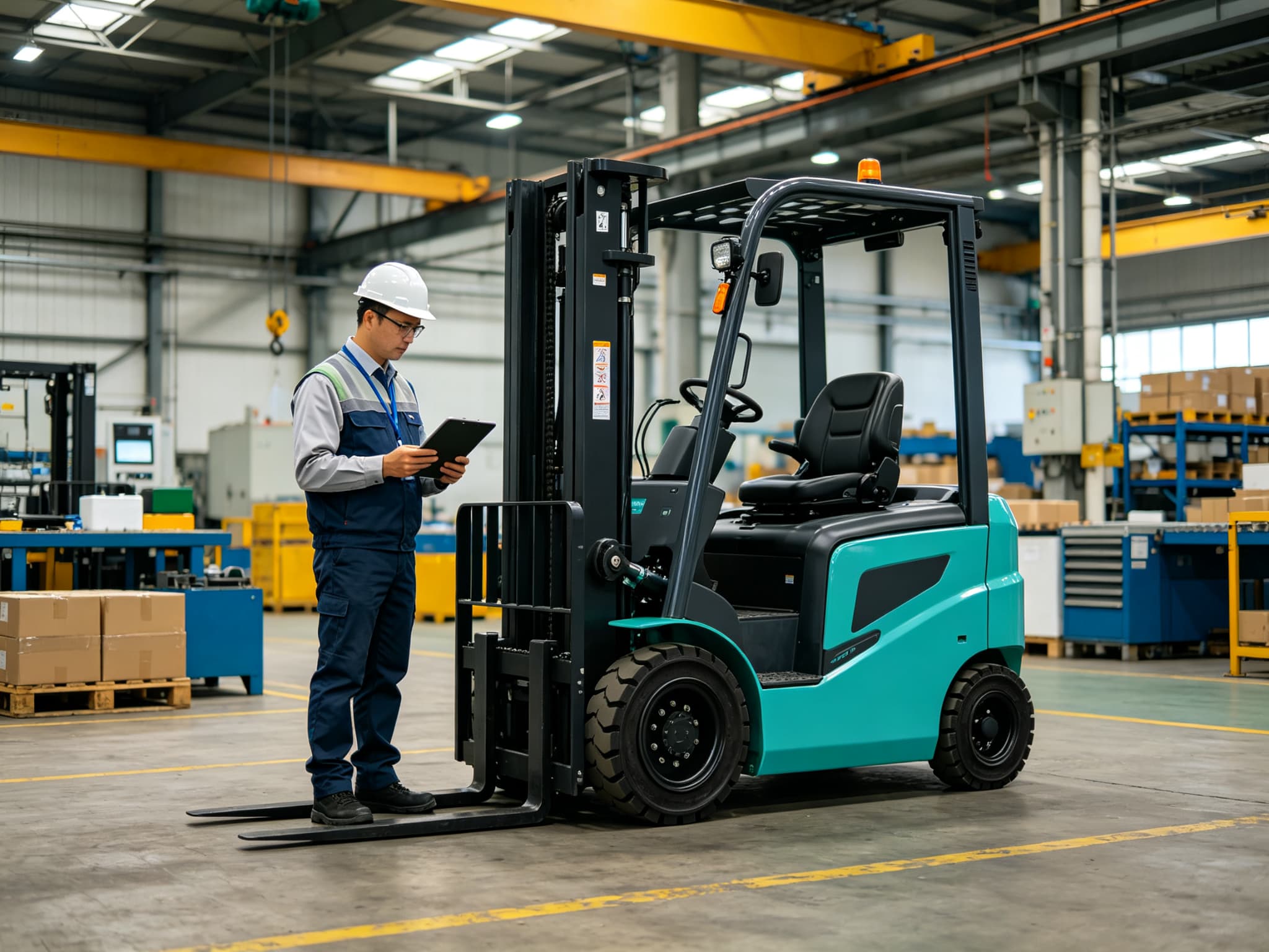 New Electric Forklift Series Passes Final Quality Inspection